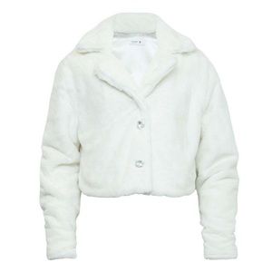 Beautees Long Sleeve Faux Fur Jacket